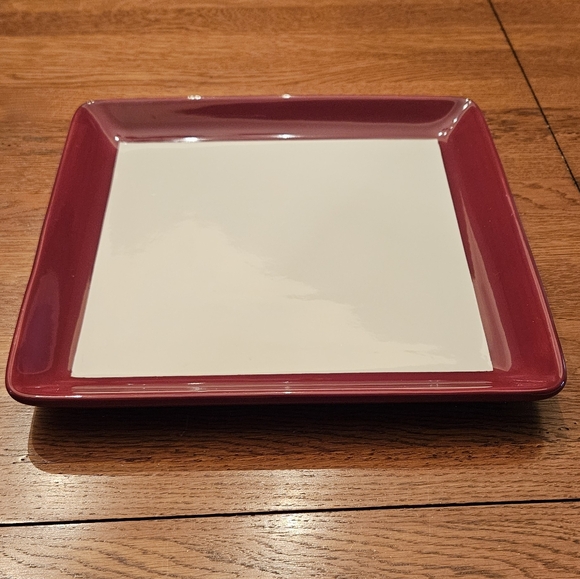 PAMPERED CHEF Simple Additions Cranberry & white in color. 10" - Picture 4 of 5